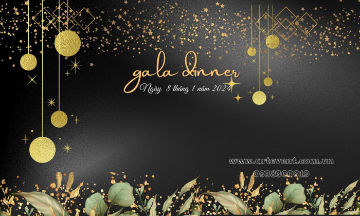 15 Mẫu Thiết kế Backdrop Tổ Chức Gala Dinner