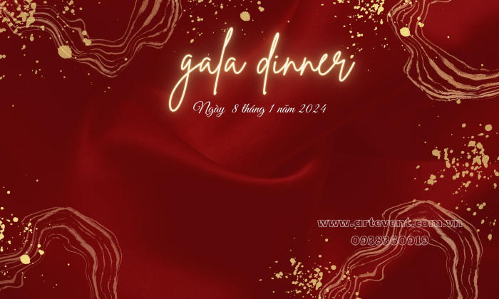 15 Mẫu Thiết kế Backdrop Tổ Chức Gala Dinner