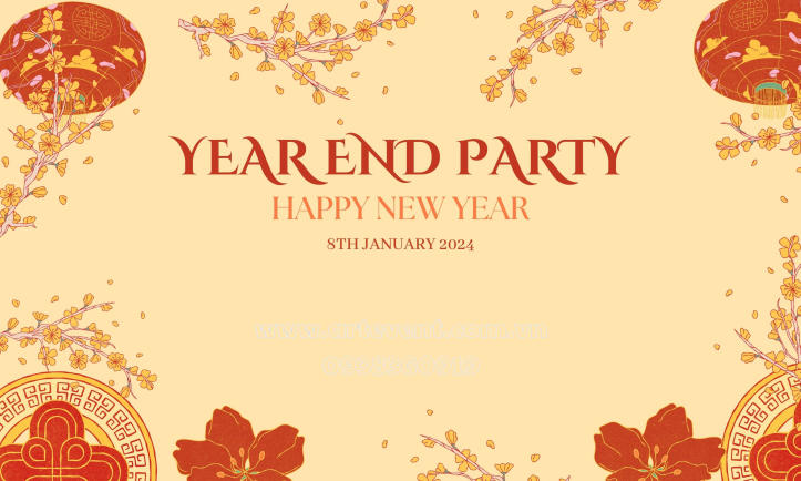 15 Mẫu Thiết kế Backdrop Tổ Chức Year End Party