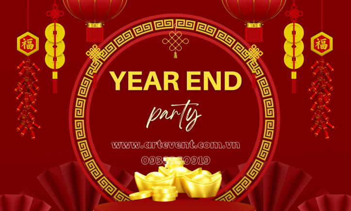 15 Mẫu Thiết kế Backdrop Tổ Chức Year End Party