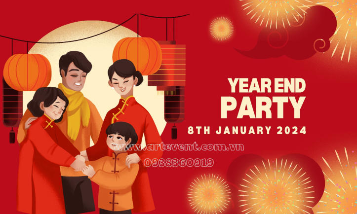 15 Mẫu Thiết kế Backdrop Tổ Chức Year End Party