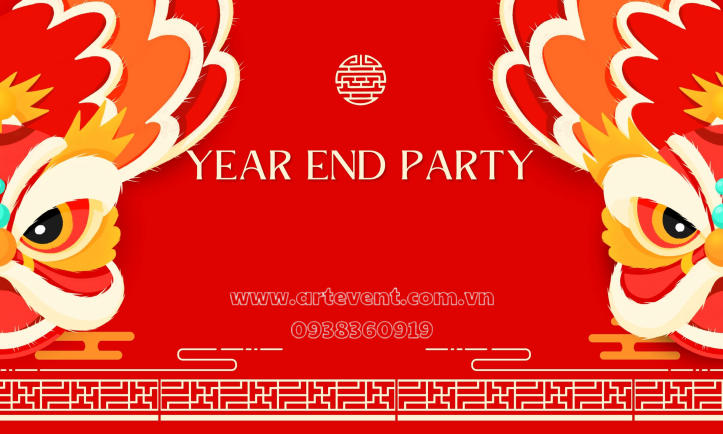 15 Mẫu Thiết kế Backdrop Tổ Chức Year End Party