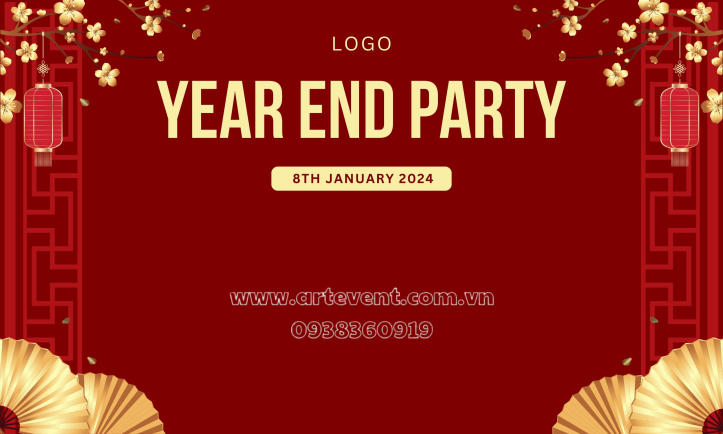 15 Mẫu Thiết kế Backdrop Tổ Chức Year End Party