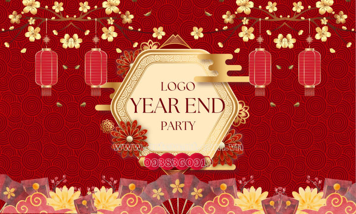 15 Mẫu Thiết kế Backdrop Tổ Chức Year End Party