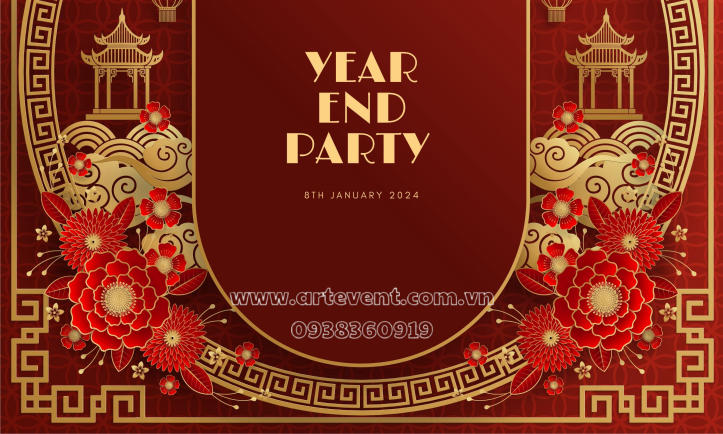 15 Mẫu Thiết kế Backdrop Tổ Chức Year End Party