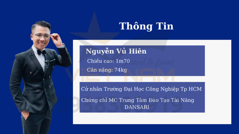 Tổ chức Sự Kiện - Profile Mc Tuấn Hiên