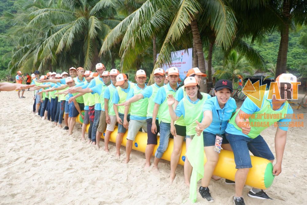 Thử thách trong Trò chơi Team Building Tổ chức tại Cù Lao Chàm