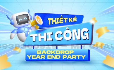 Thiết Kế - Thi Công Backdrop Year End Party HCM